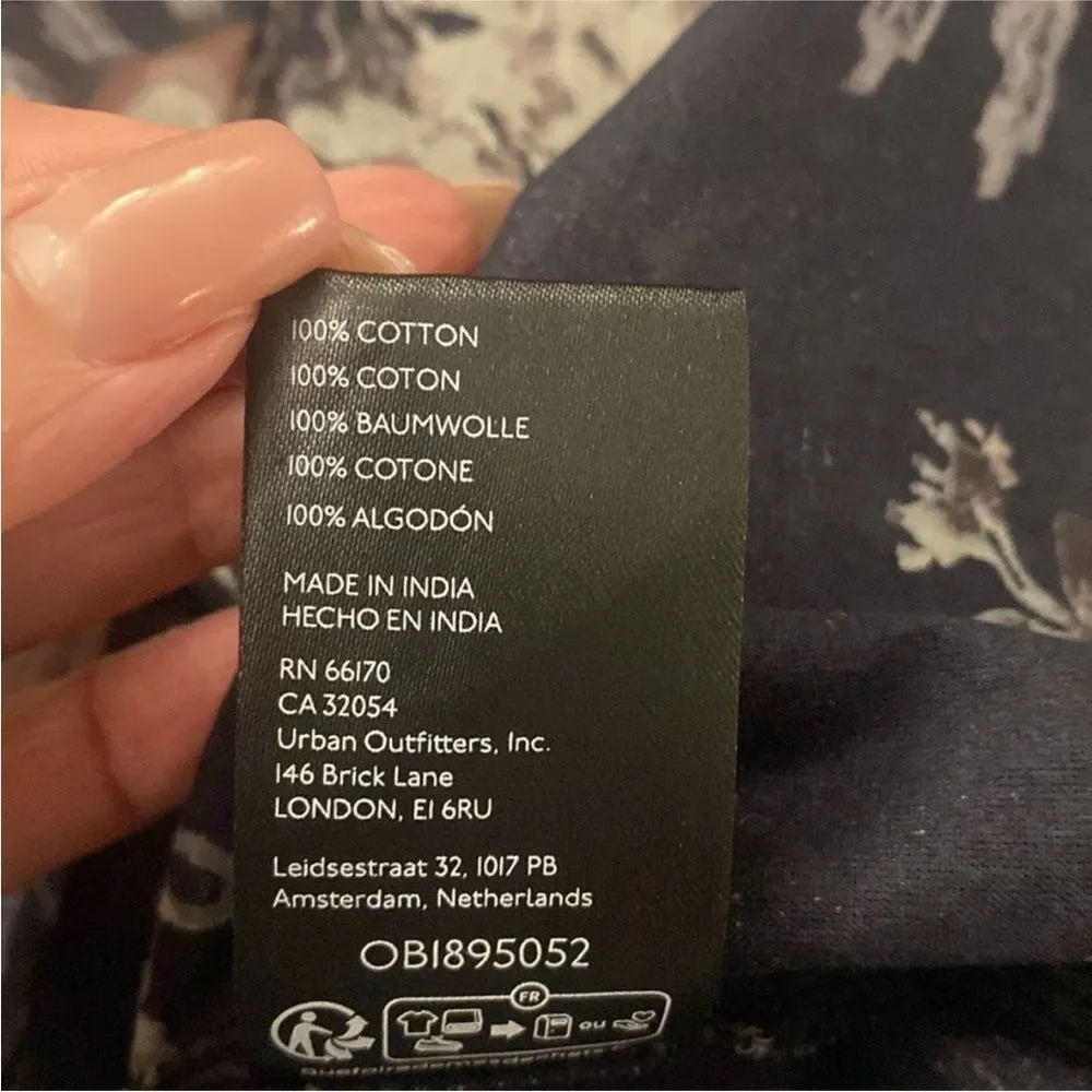 Kimchi Blue Floral Black Dress, M - Picture 13 of 13